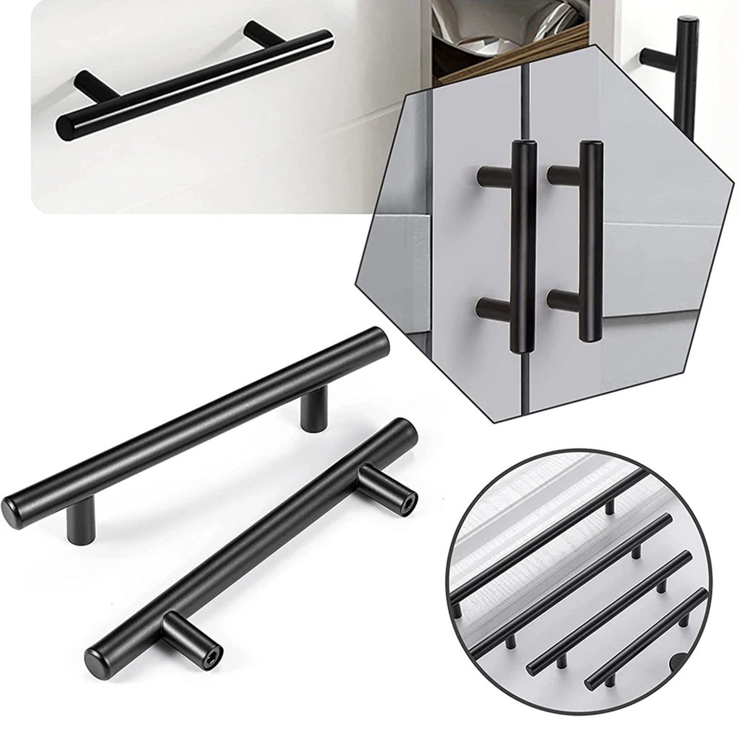 balck cabinet handles - Rovnboao