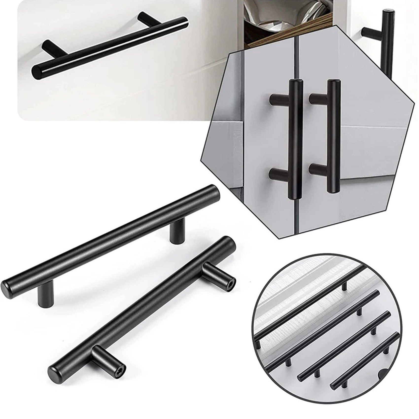 balck cabinet handles - Rovnboao