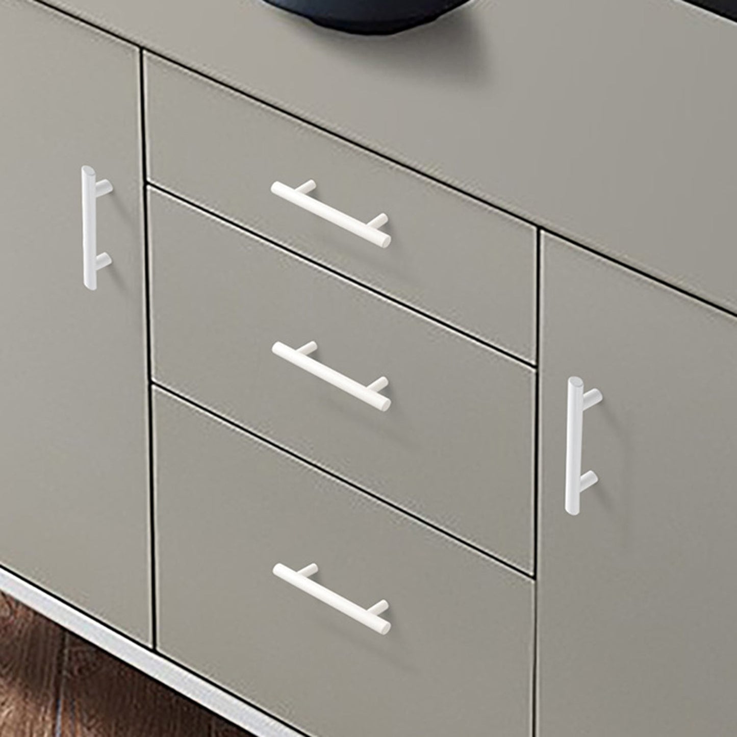 white cabinet handles - Rovnboao